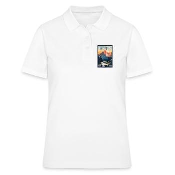 Explorez les majestueuses Dolomites en Italie - Polo Femme - blanc - Devant - Ailine (174cm)