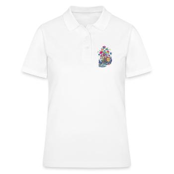 Jungbrunnen Quelle Fluss Traumlandschaft Glück - Frauen Polo Shirt - Weiß - Vorne - Ailine (174cm)