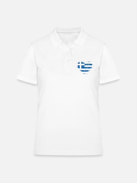 Grèce - Polo Femme - blanc
