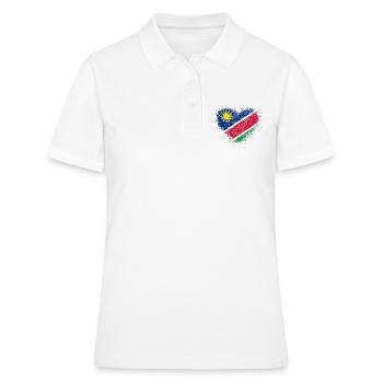 Namibie - Polo Femme - blanc - Devant - Ailine (174cm)