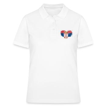 Serbien - Frauen Polo Shirt - Weiß - Vorne - Ailine (174cm)