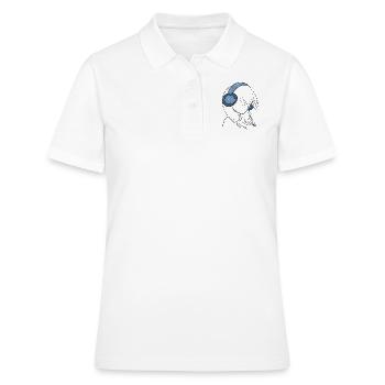 manga sound - Frauen Polo Shirt - Weiß - Vorne - Ailine (174cm)
