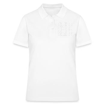 Croix Motif Croix - Polo Femme - blanc - Devant - Ailine (174cm)