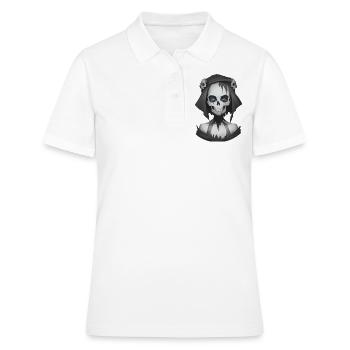 Dämonische Magie in der Halloween-Nacht - Frauen Polo Shirt - Weiß - Vorne - Ailine (174cm)