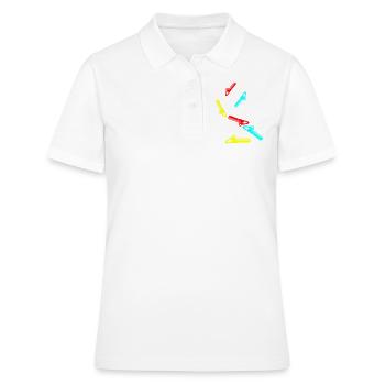 Icône d’icône de tronçonneuse - Polo Femme - blanc - Devant - Ailine (174cm)