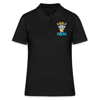 Cadeau pour les fans d'amoureux des ours, Koala Freak - Polo Femme - noir - Devant - Ailine (174cm)