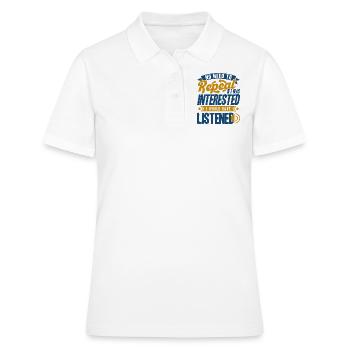 Humour noir Sarcasme Ironie Cadeau - Polo Femme - blanc - Devant - Ailine (174cm)