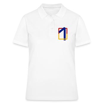 Dix angulaires - Polo Femme - blanc - Devant - Ailine (174cm)