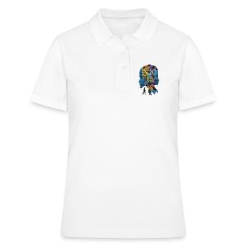Le puzzle humain - Polo Femme - blanc - Devant - Ailine (174cm)