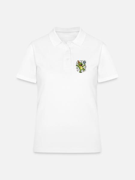 Grenouille de fête - Polo Femme - blanc