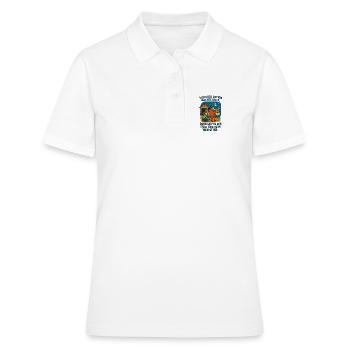 Action nachts um 4 melk nen Stier - Frauen Polo Shirt - Weiß - Vorne - Ailine (174cm)