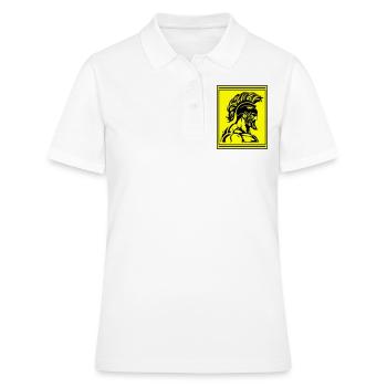Spartan Warrior Gladiator Muskeln - Frauen Polo Shirt - Weiß - Vorne - Ailine (174cm)