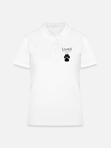 Chien – adoré - Polo Femme - blanc