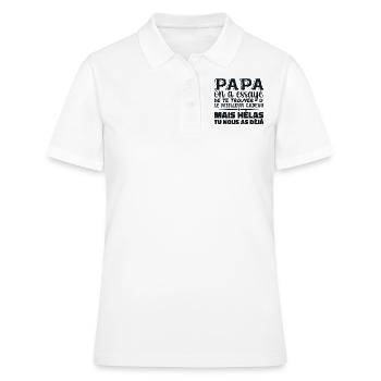 Dad, we tried to find the best one for you - Women's Polo Shirt - white - Front - Ailine (174cm)