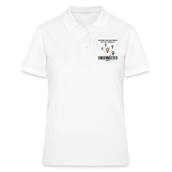 GIS Analyse von Karten ohne verbundene Punkte - Frauen Polo Shirt - Weiß - Vorne - Ailine (174cm)