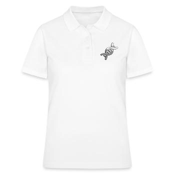 ADN - Illustration - Polo Femme - blanc - Devant - Ailine (174cm)