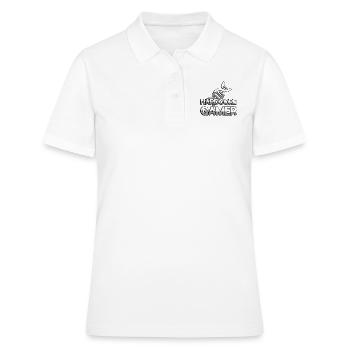 HARDCORE GAMER + DNA - Gaming - Frauen Polo Shirt - Weiß - Vorne - Ailine (174cm)