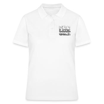 PRO GAMER (Weiß) - Gaming - Frauen Polo Shirt - Weiß - Vorne - Ailine (174cm)