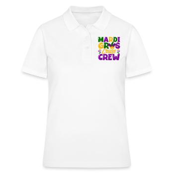 Mardi Gras Cruise Crew Mardi Gras Cadeau - Polo Femme - blanc - Devant - Ailine (174cm)