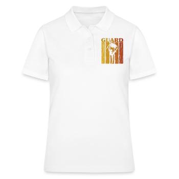 Wache Fahnenwache Geschenk - Frauen Polo Shirt - Weiß - Vorne - Ailine (174cm)