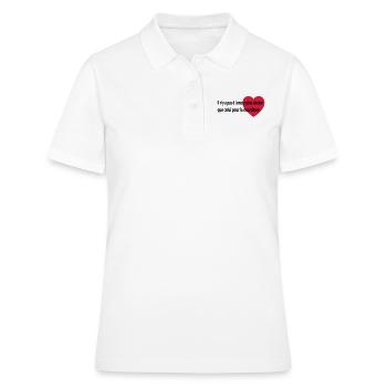 amour sincere nourriture - Polo Femme - blanc - Devant - Ailine (174cm)