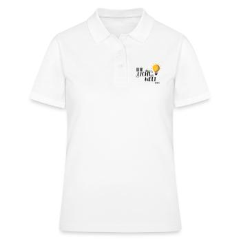 Ich bin das Licht - Frauen Polo Shirt - Weiß - Vorne - Ailine (174cm)