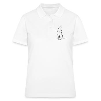 Premiers soins pour chats - Polo Femme - blanc - Devant - Ailine (174cm)