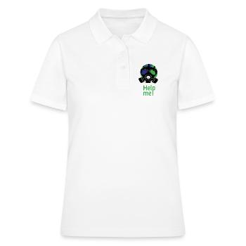 Hilf mir - Frauen Polo Shirt - Weiß - Vorne - Ailine (174cm)