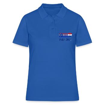 Paraguay Fußball Mannschaft - Frauen Polo Shirt - Royalblau - Vorne - Ailine (174cm)