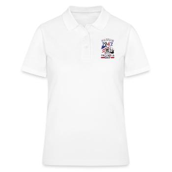 Columbus Day 1942 Italien américain - Polo Femme - blanc - Devant - Ailine (174cm)
