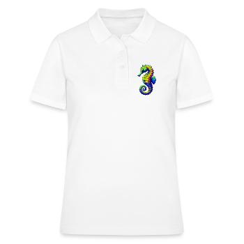 Hippocampe - Polo Femme - blanc - Devant - Ailine (174cm)