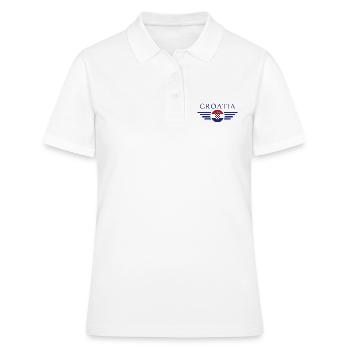 Croatie (Hrvatska) - Polo Femme - blanc - Devant - Ailine (174cm)