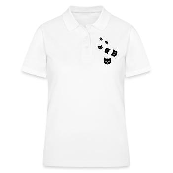 Tête de chat - Polo Femme - blanc - Devant - Ailine (174cm)