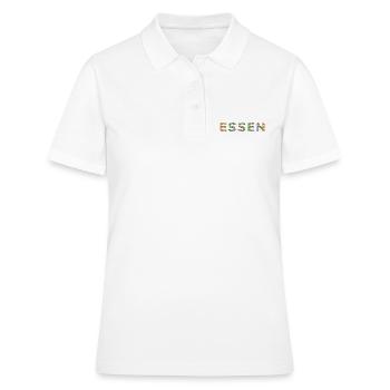 Food Fan T-Shirt – Pour les vrais fans ! - Polo Femme - blanc - Devant - Ailine (174cm)