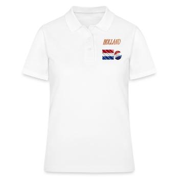 Holland Fans - Polo Femme - blanc - Devant - Ailine (174cm)