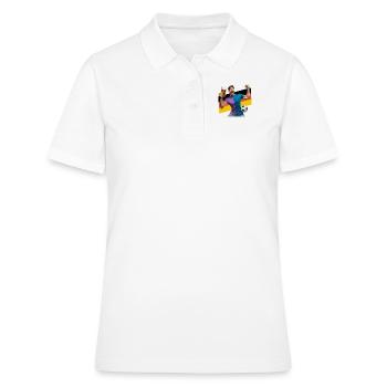 Deutsche Fußball Fans - Frauen Polo Shirt - Weiß - Vorne - Ailine (174cm)