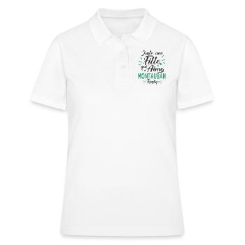 une fille aime montauban rugby club Montauban - Polo Femme - blanc - Devant - Ailine (174cm)
