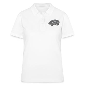 Boucherie de boucherie Boucherie Boucherie - Polo Femme - blanc - Devant - Ailine (174cm)