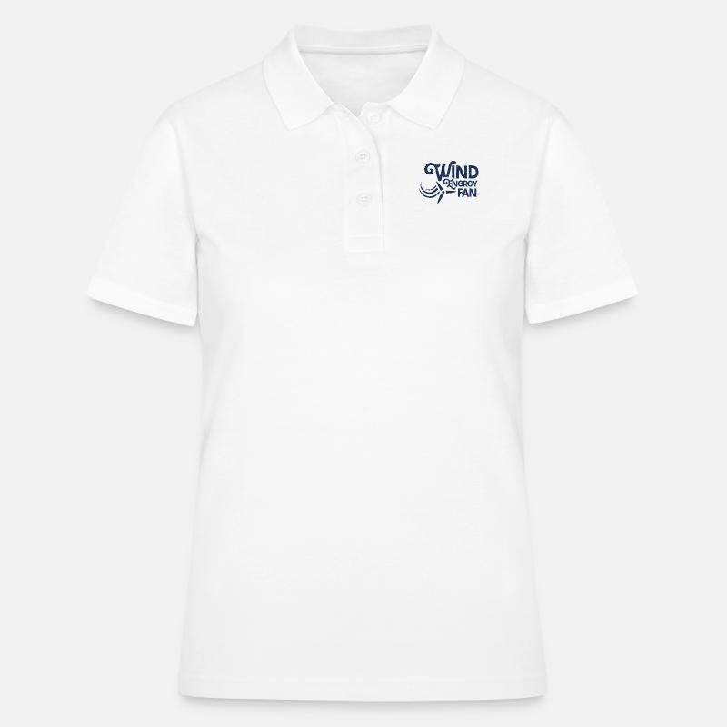 Énergie éolienne éolienne énergie éolienne - Polo Femme - blanc