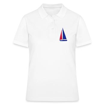 bateau à voile - Polo Femme - blanc - Devant - Ailine (174cm)