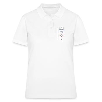 Tactiques de terrain de football de conception unisexe - Polo Femme - blanc - Devant - Ailine (174cm)