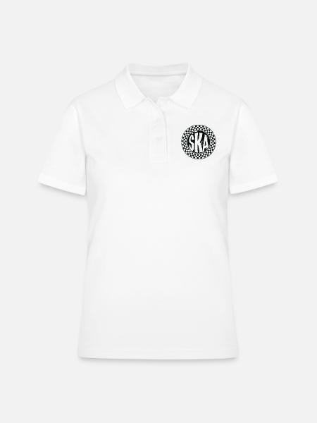 Musique Ska - Polo Femme - blanc