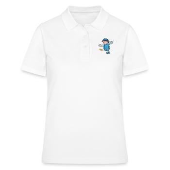 Schutzengel Leon - Frauen Polo Shirt - Weiß - Vorne - Ailine (174cm)
