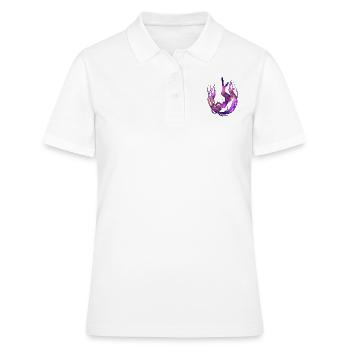 Tombé Anime Space Girl - Polo Femme - blanc - Devant - Ailine (174cm)