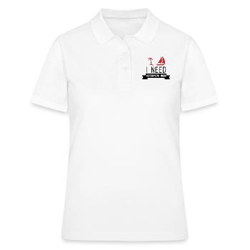 VACATION - Women's Polo Shirt - white - Front - Ailine (174cm)