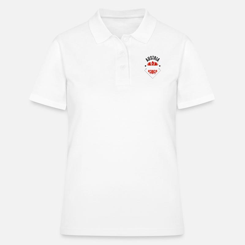 Austria - Eagle - Gift - Women's Polo Shirt - white