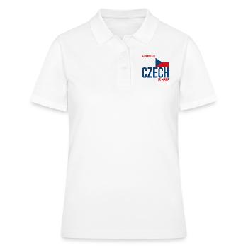 République tchèque Tchèque - Polo Femme - blanc - Devant - Ailine (174cm)