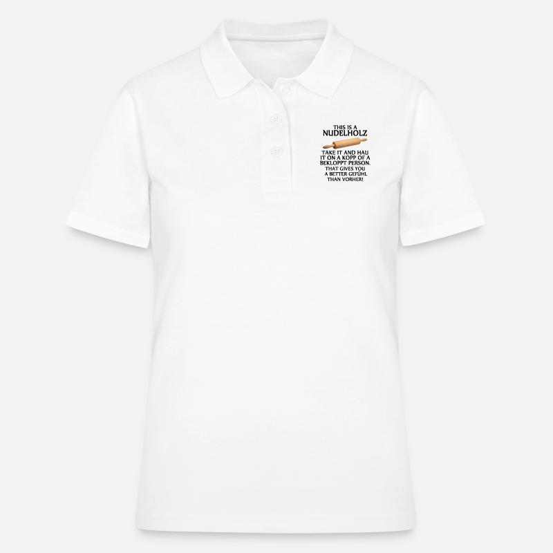rolling pin - Women's Polo Shirt - white