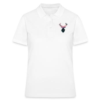 Cerf de cerf - Polo Femme - blanc - Devant - Ailine (174cm)