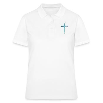 Kreuz Gott - Frauen Polo Shirt - Weiß - Vorne - Ailine (174cm)